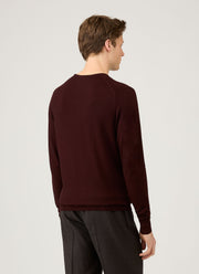 Men's Extra-Fine Merino Jumper in Bakelite