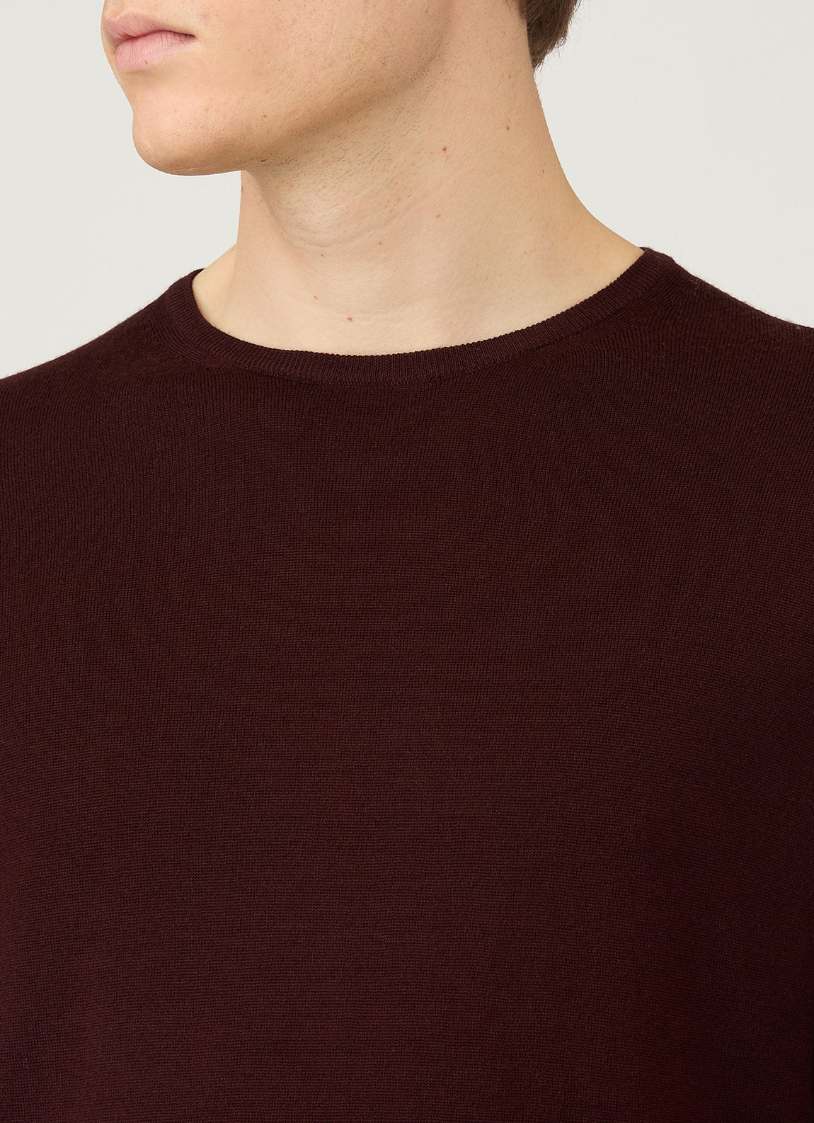 Men's Extra-Fine Merino Jumper in Bakelite