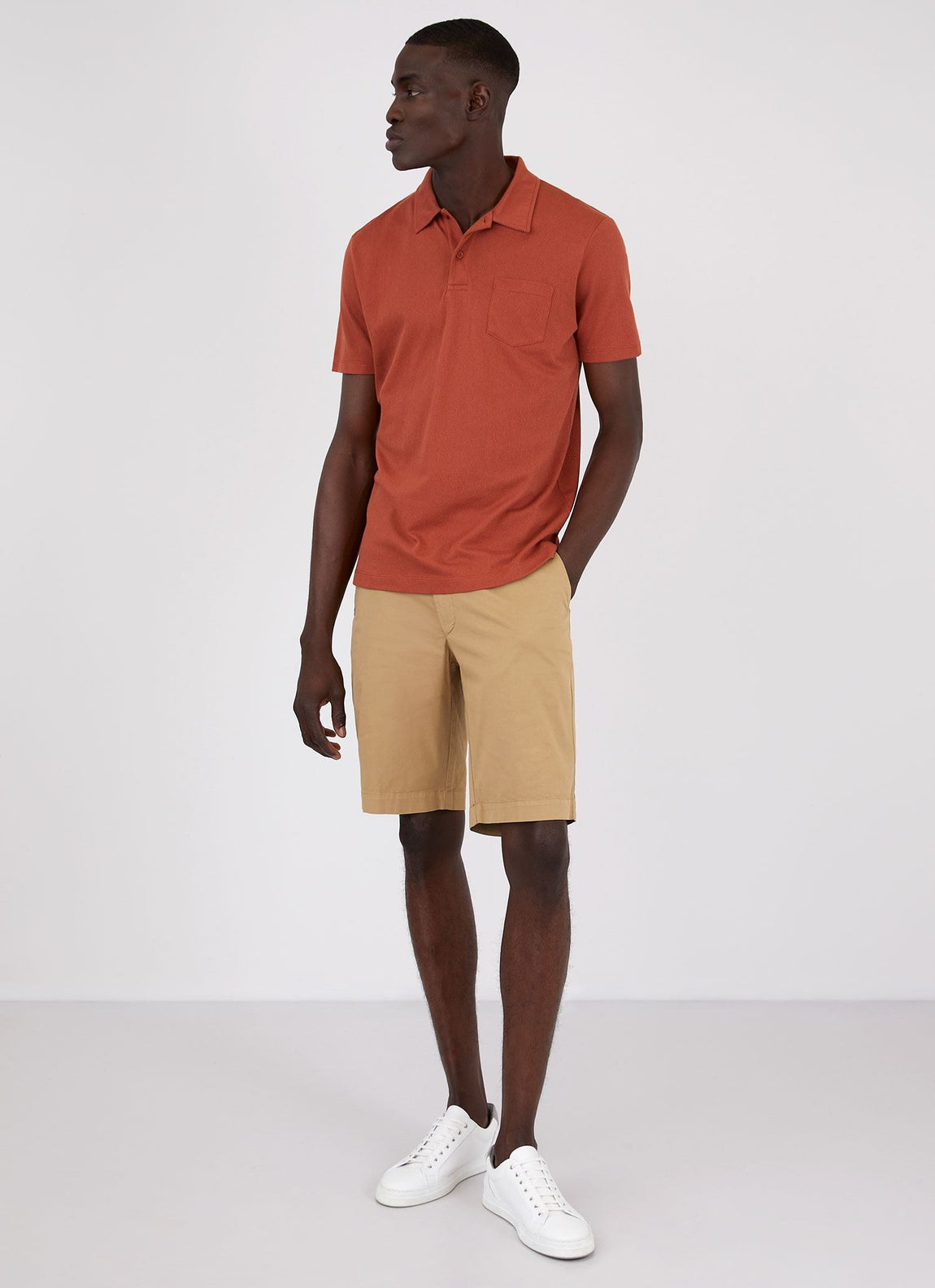Men's Riviera Polo Shirt in Chestnut
