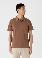 Men's Riviera Polo Shirt in Dark Sand