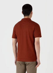 Men's Riviera Polo Shirt in Dark Clay