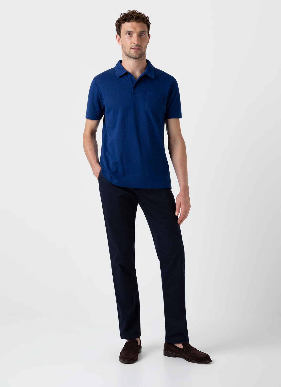 Men's Riviera Polo Shirt in Space Blue