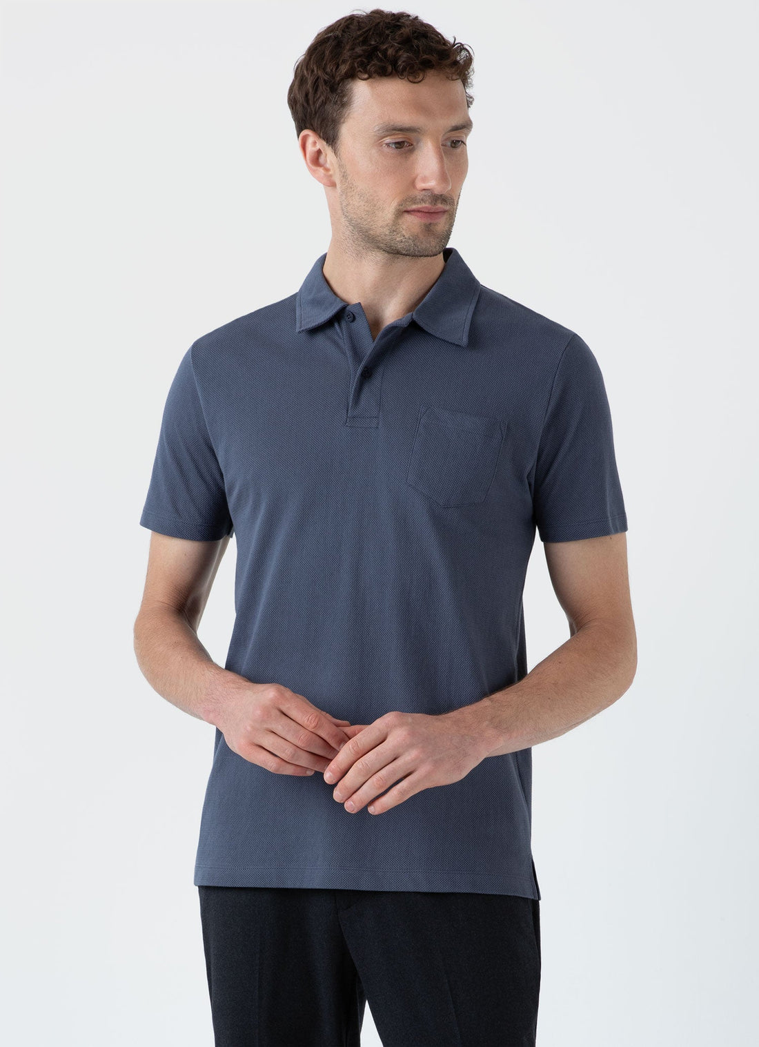 Men's Riviera Polo Shirt in Slate Blue