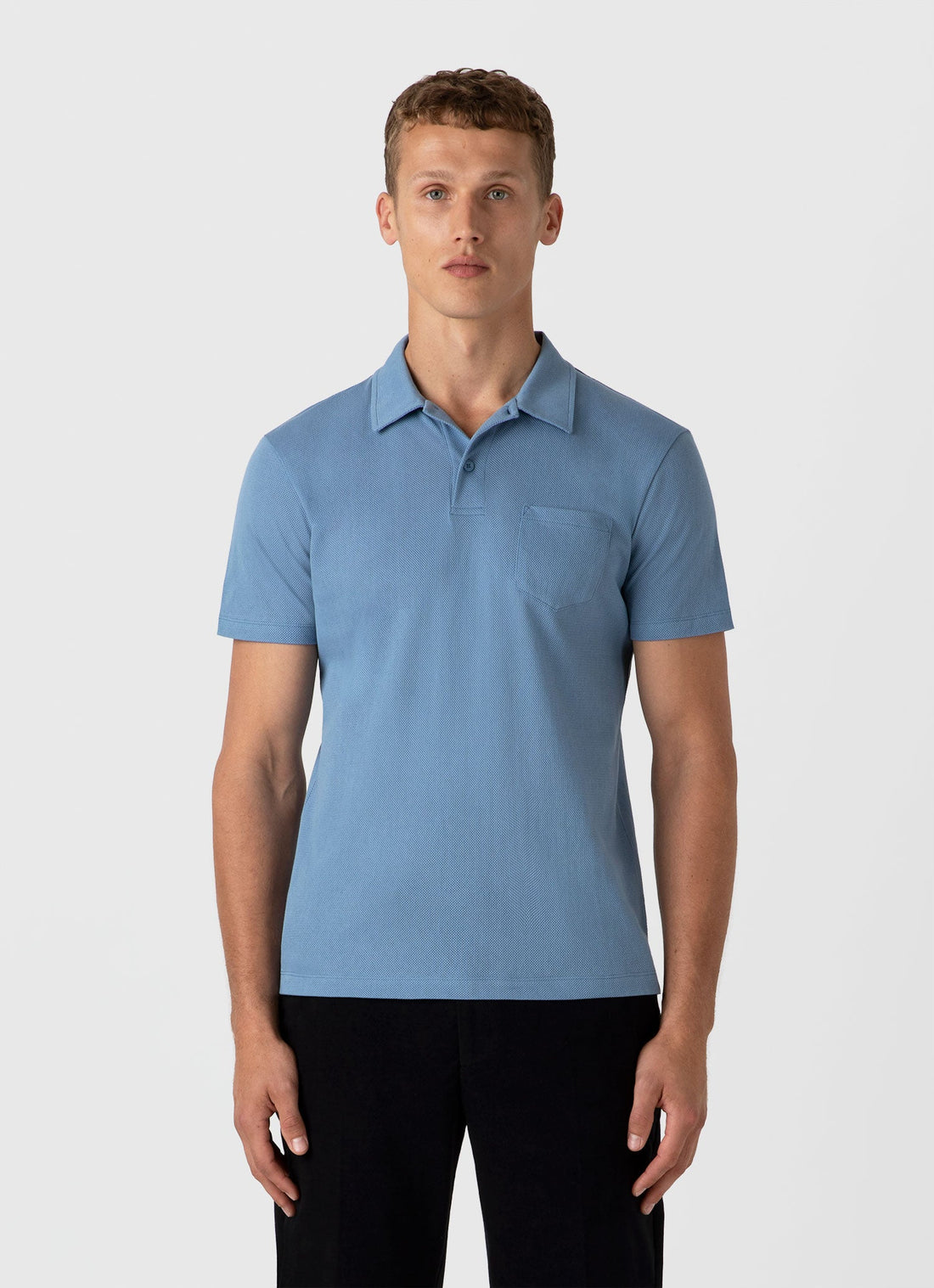 Men's Riviera Polo Shirt in Como Blue