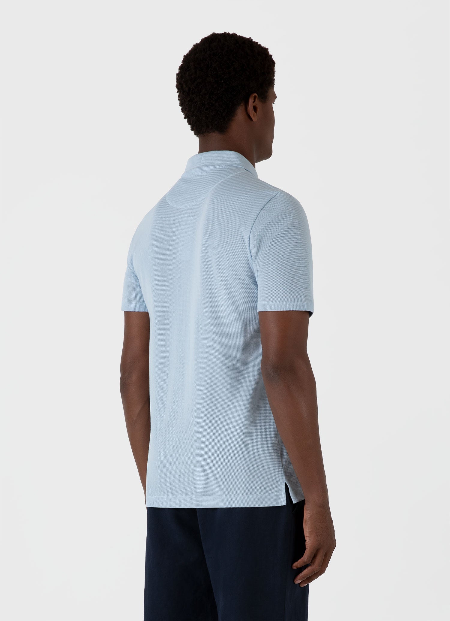 Men's Riviera Polo Shirt in Blue Mist