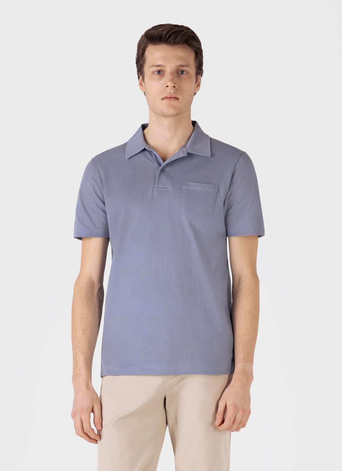 Men's Riviera Polo Shirt in Vintage Blue