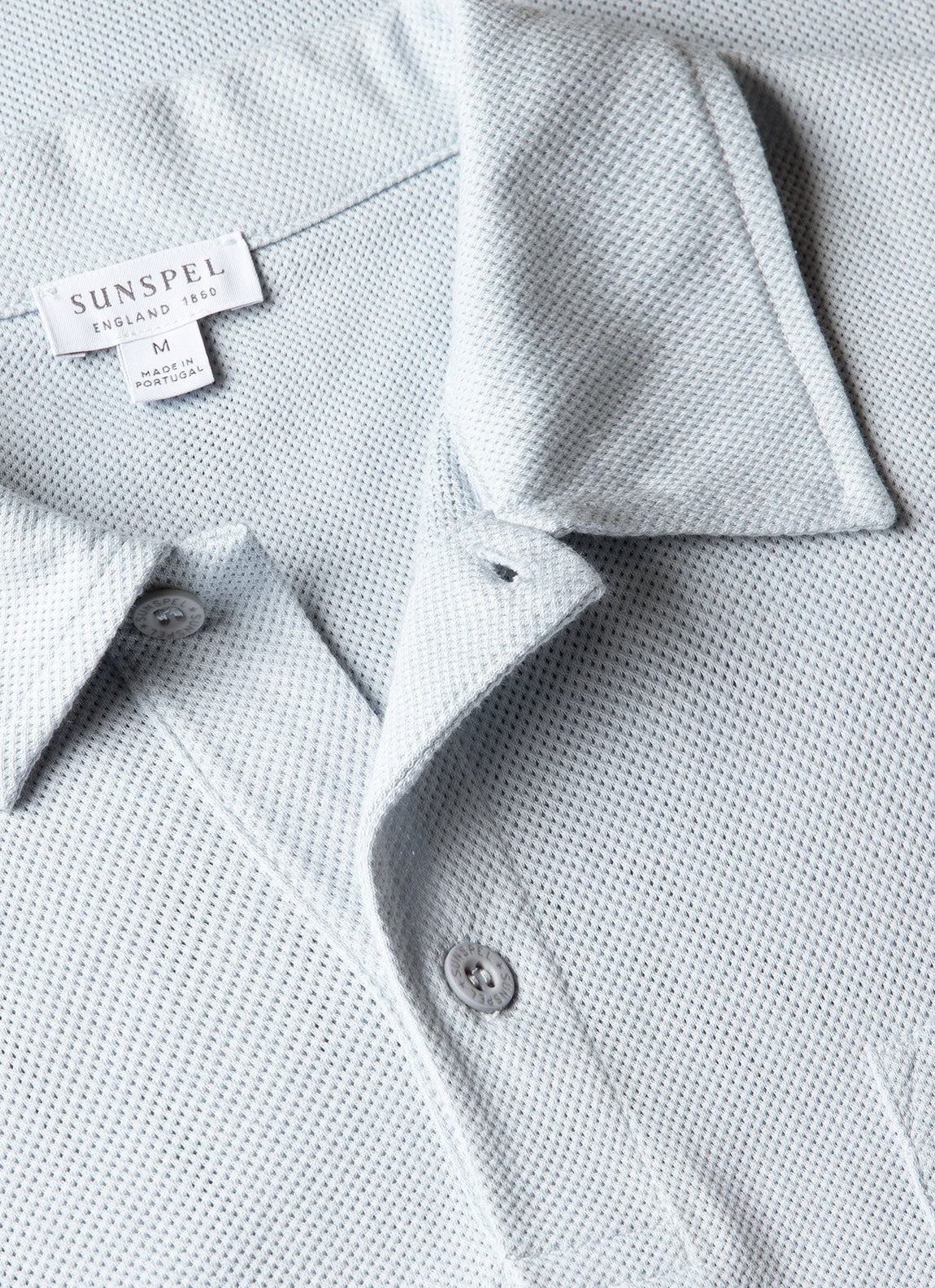 Men's Riviera Polo Shirt in Pastel Blue