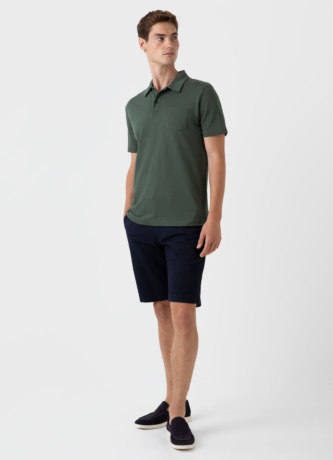 Men's Riviera Polo Shirt in Dark Green