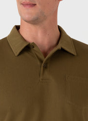 Men's Riviera Polo Shirt in Olive Green