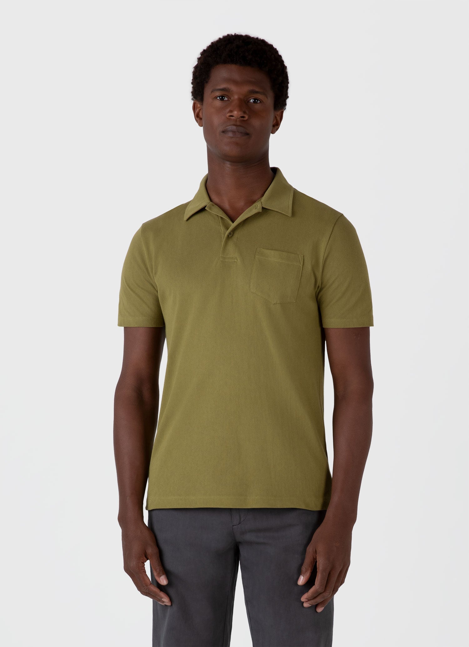 Men's Riviera Polo Shirt in Matcha Green