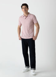 Men's Riviera Polo Shirt in Shell Pink