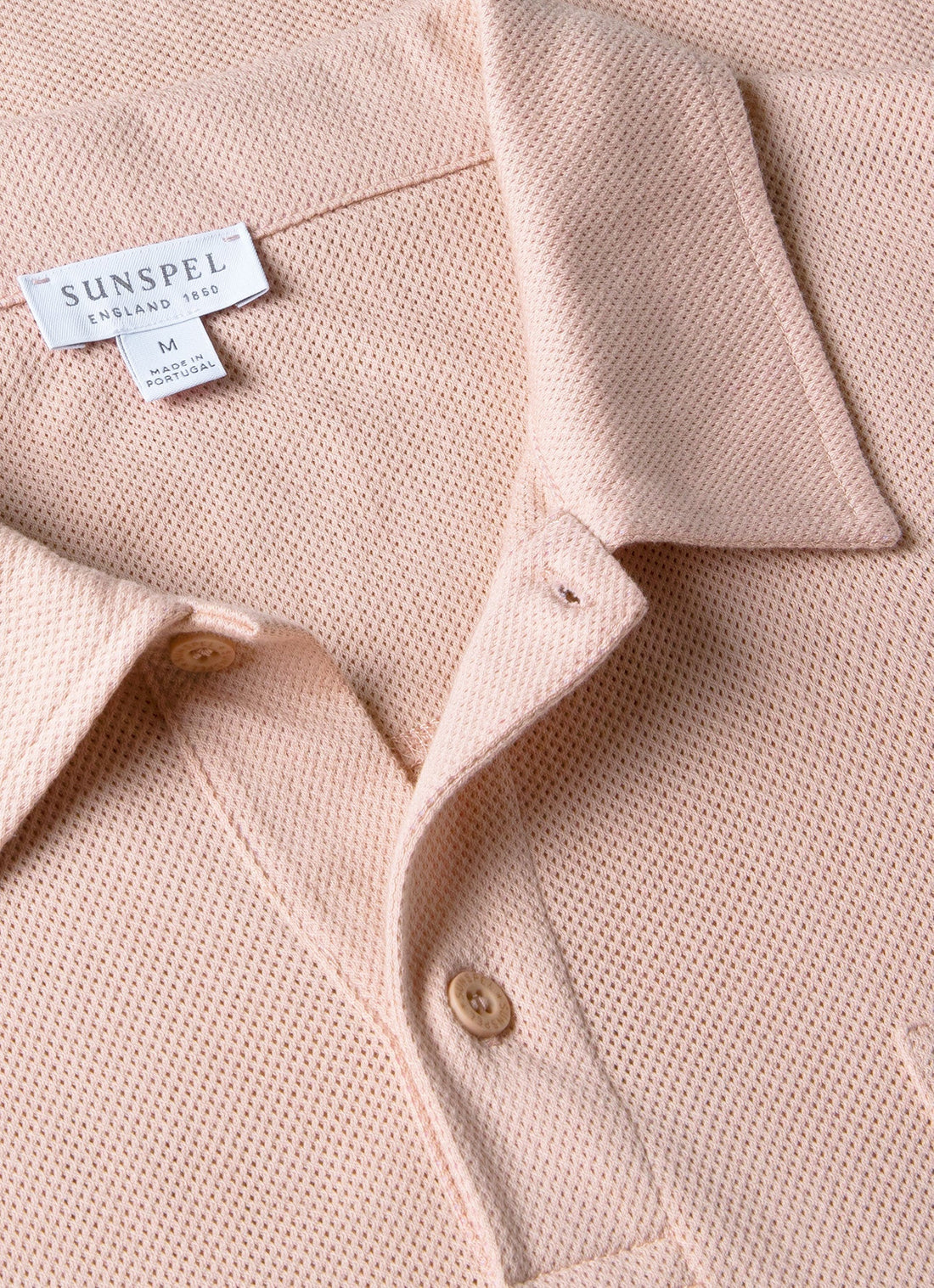 Men's Riviera Polo Shirt in Pale Pink