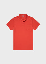 Men's Riviera Polo Shirt in Candy Red