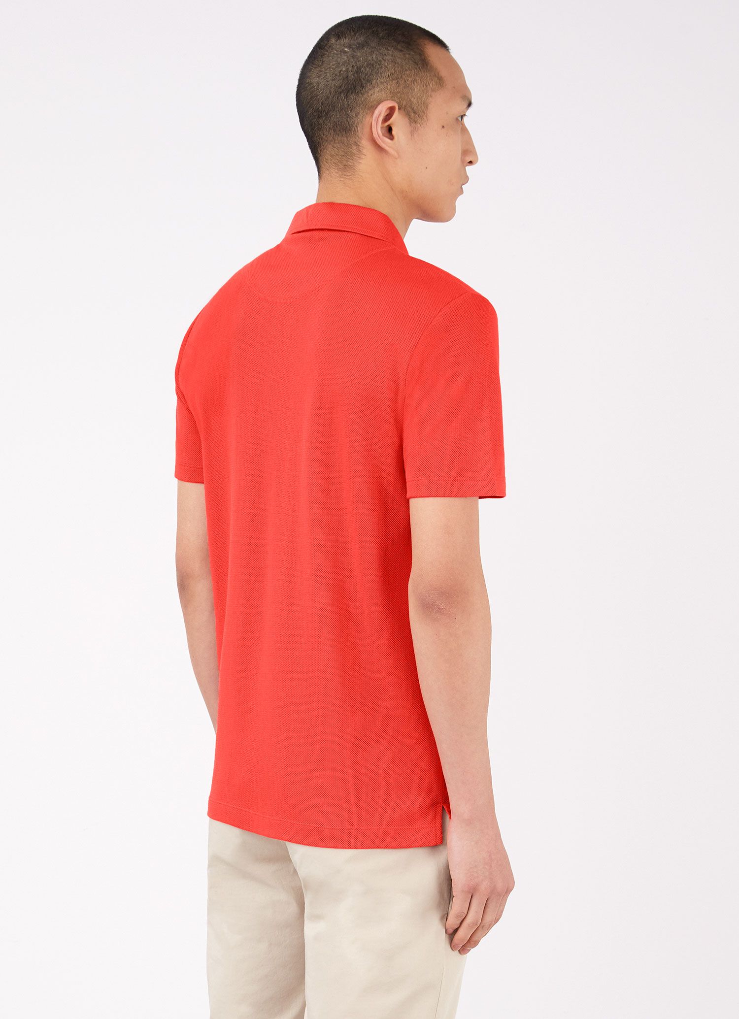 Men's Riviera Polo Shirt in Candy Red