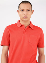 Men's Riviera Polo Shirt in Candy Red
