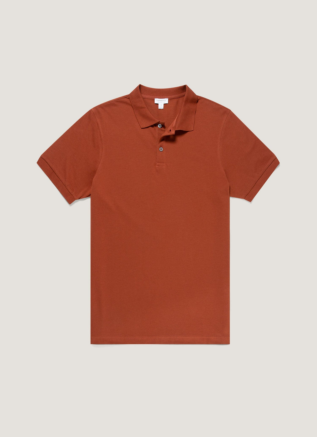 Men's Piqué Polo Shirt in Rust