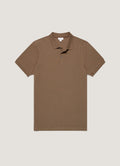 Men's Piqué Polo Shirt in Dark Cedar