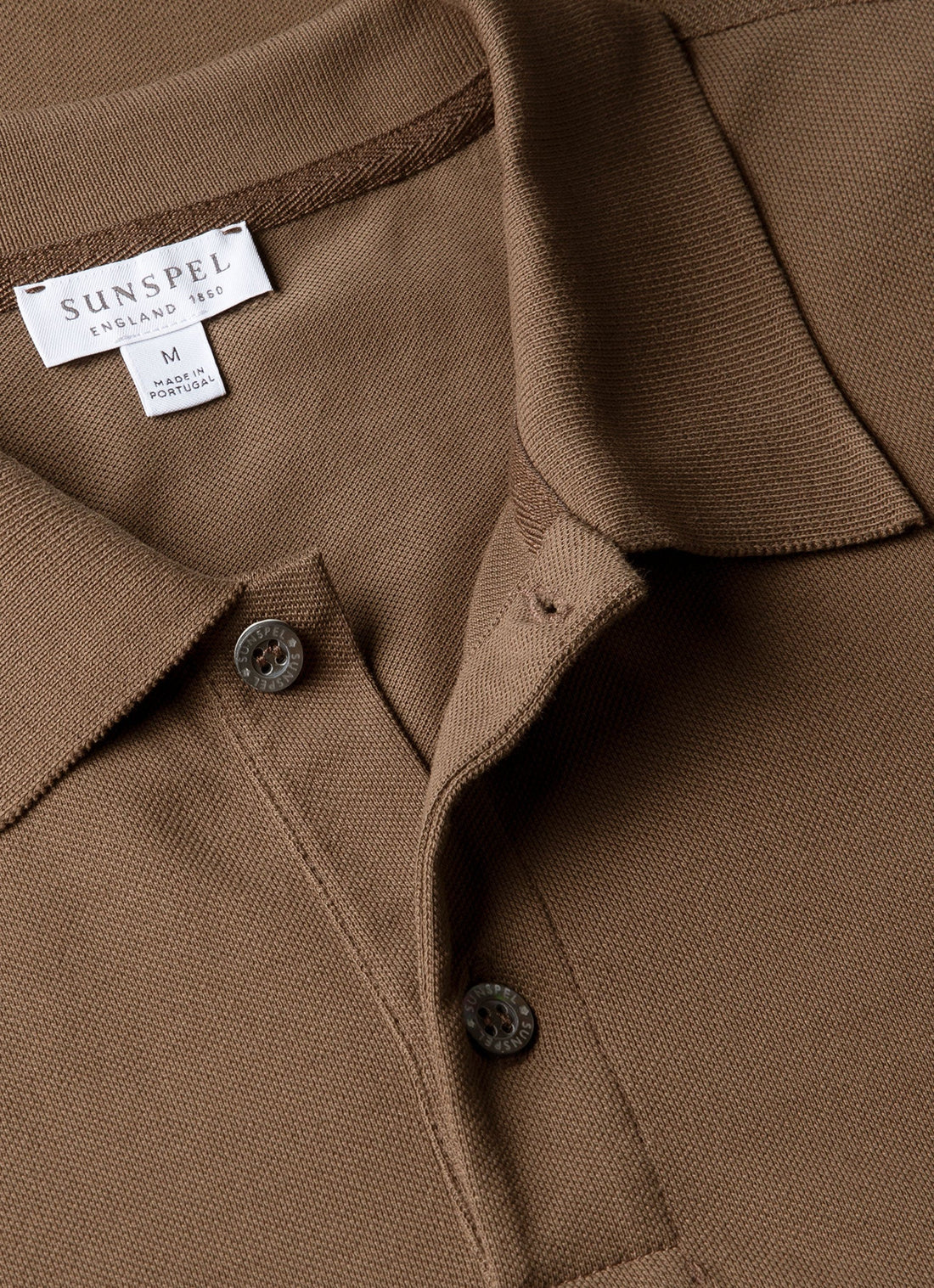 Men's Piqué Polo Shirt in Dark Cedar