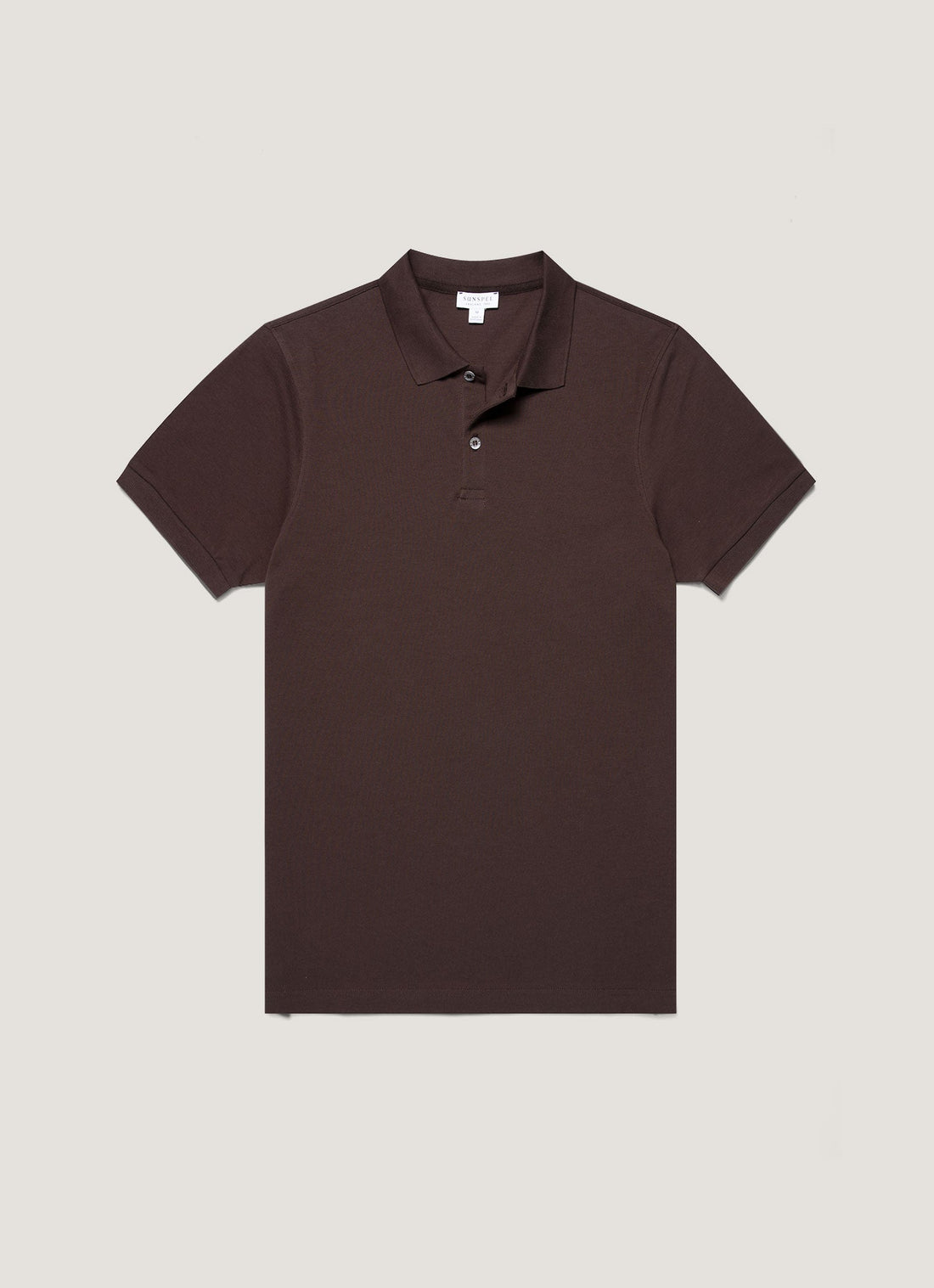 Men's Piqué Polo Shirt in Dark Chocolate