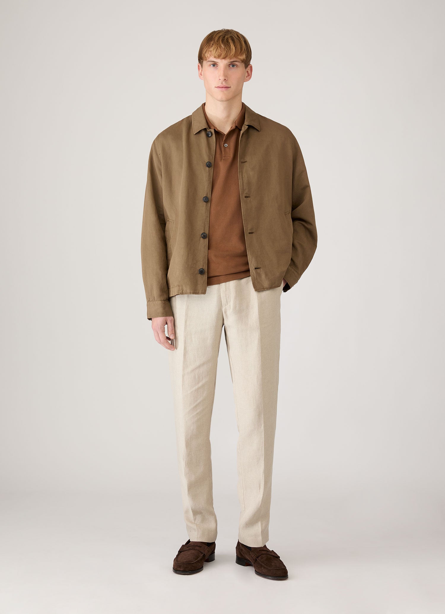 Men's Piqué Polo Shirt in Bronze