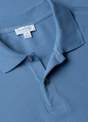 Men's Piqué Polo Shirt in Como Blue