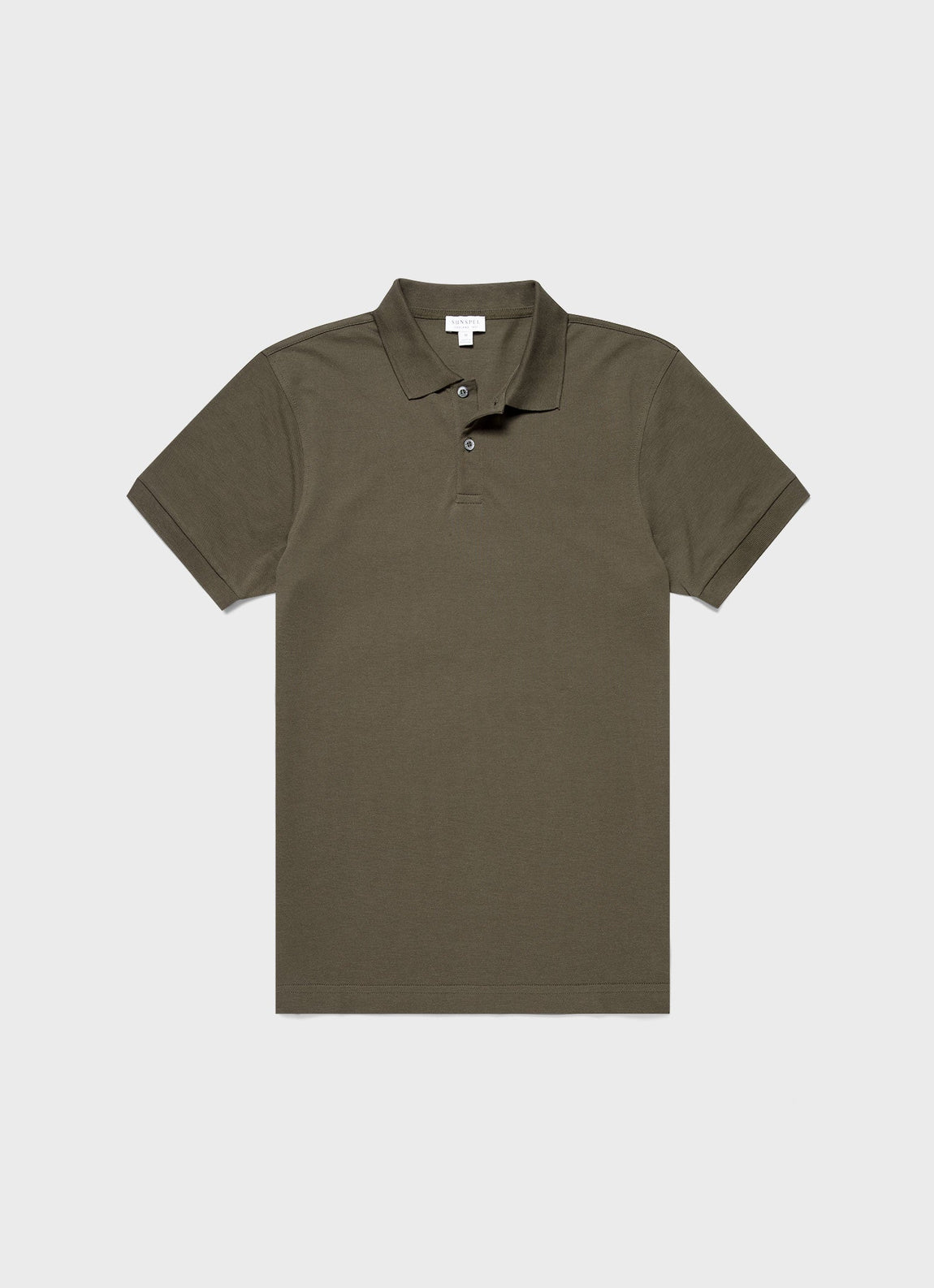 Men's Piqué Polo Shirt in Khaki