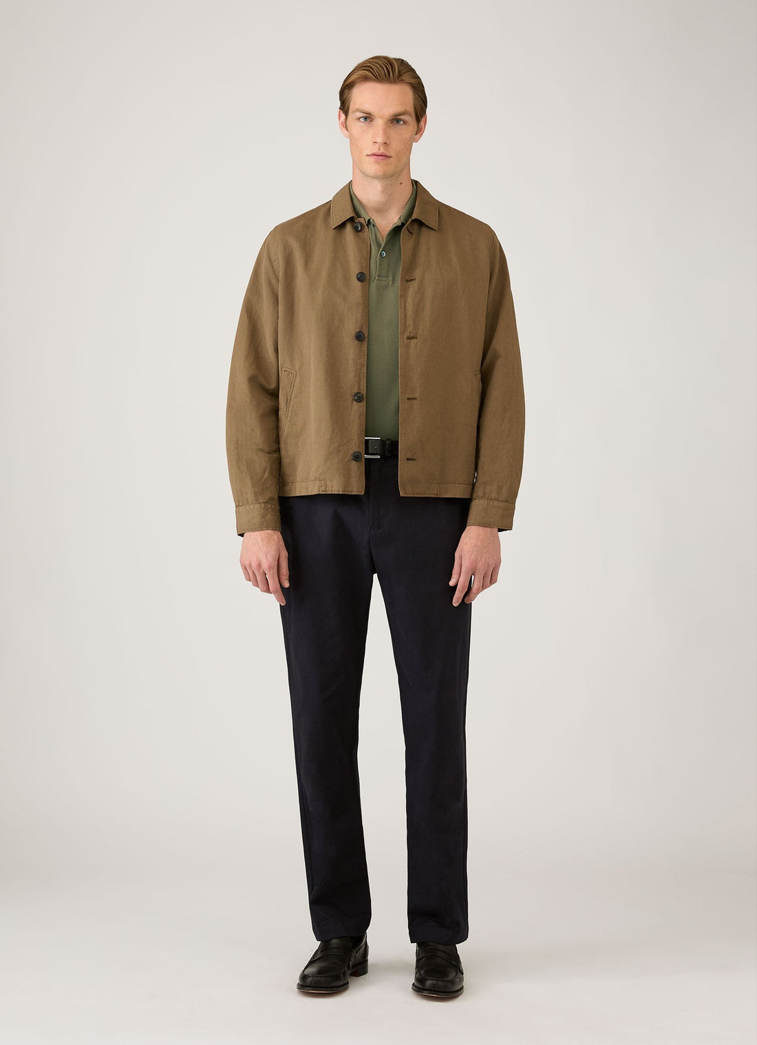 Men's Piqué Polo Shirt in Khaki