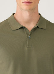 Men's Piqué Polo Shirt in Khaki