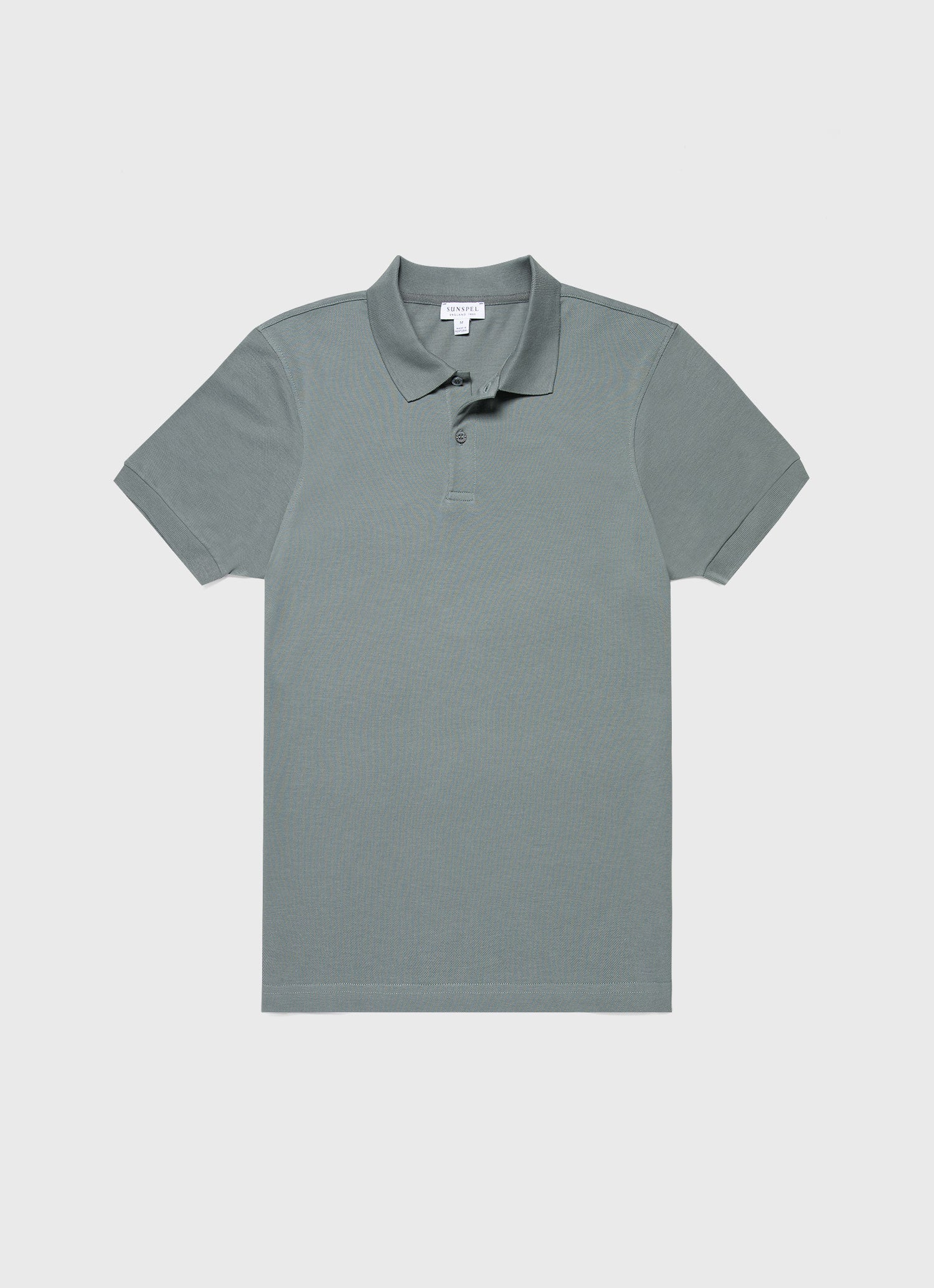 Men's Piqué Polo Shirt in Smoke Green