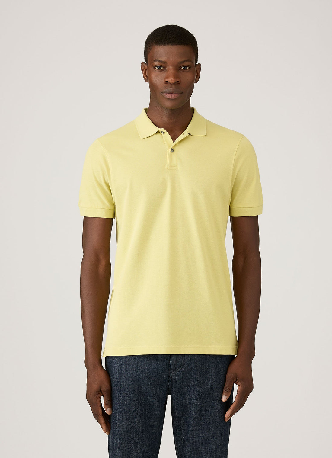 Men's Piqué Polo Shirt in Avocado