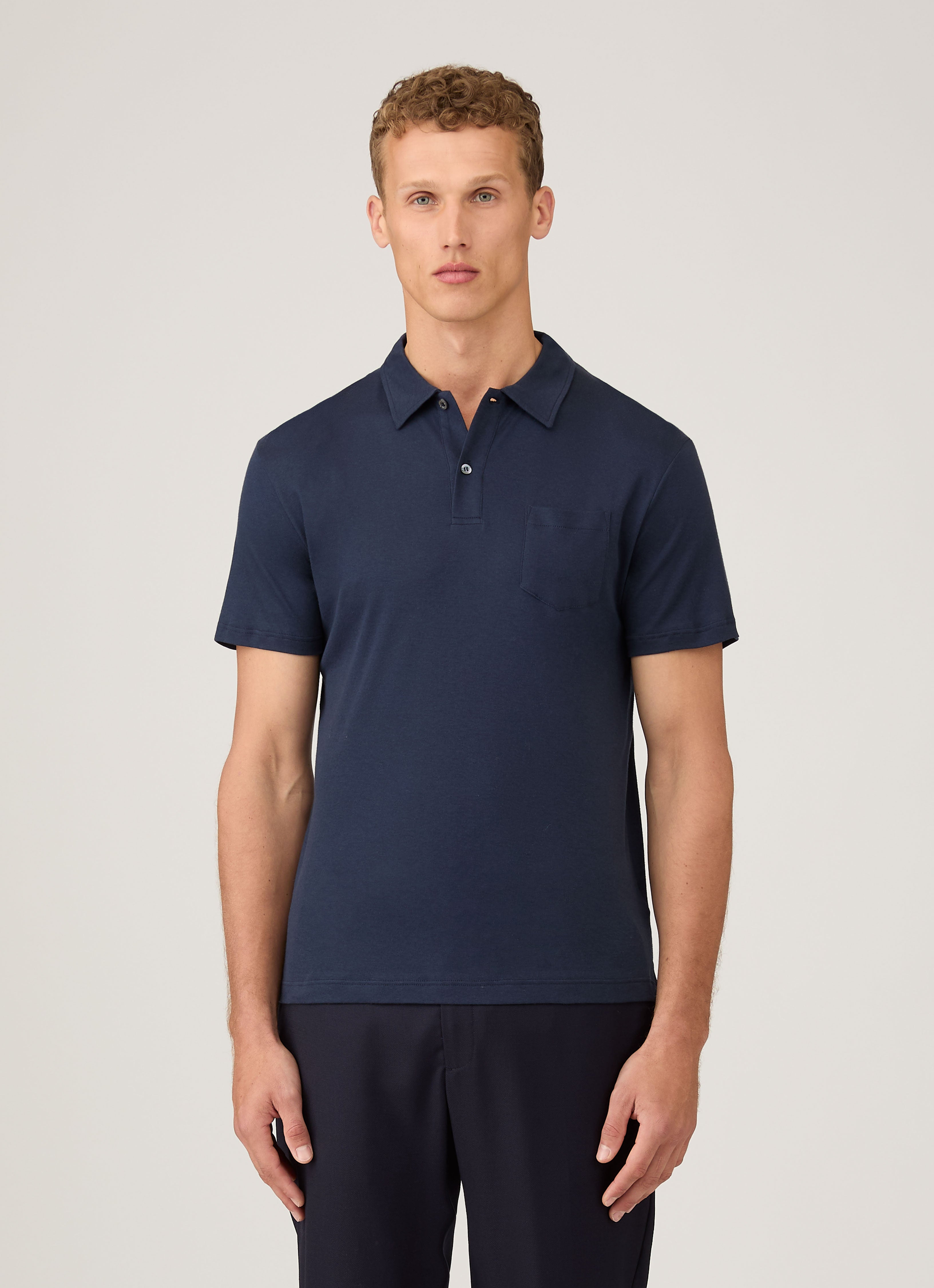 Men's Sea Island Cotton Polo Shirts | Sunspel