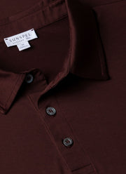 Men's Classic Jersey Polo Shirt in Raisin