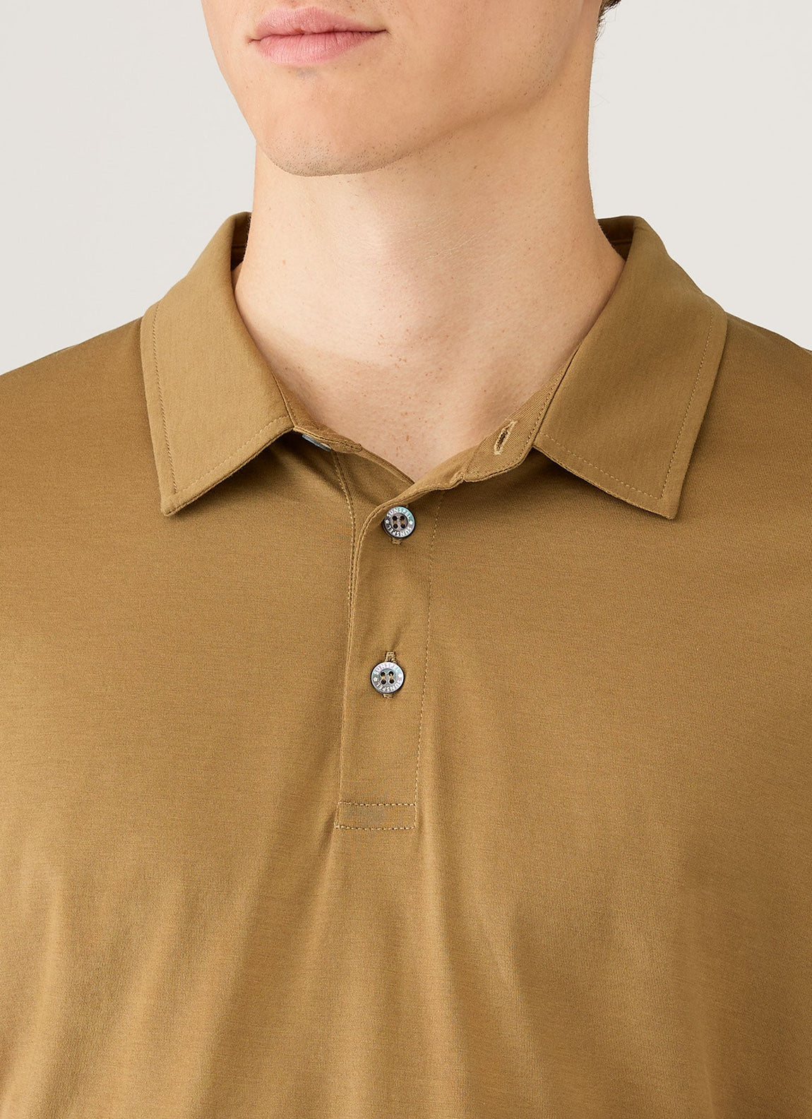 Men's Classic Jersey Polo Shirt in Walnut