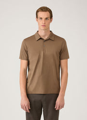 Men's Classic Jersey Polo Shirt in Dark Cedar