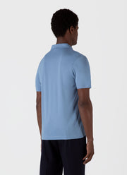 Men's Classic Jersey Polo Shirt in Como Blue