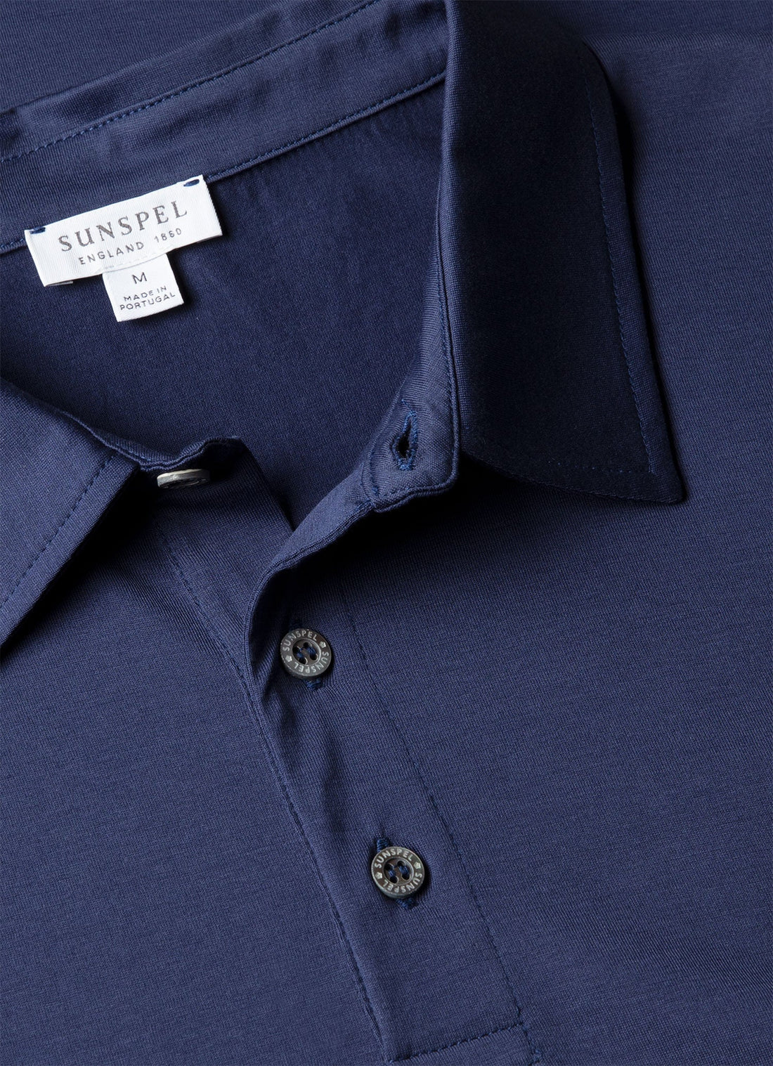 Men's Classic Jersey Polo Shirt in Ink Blue