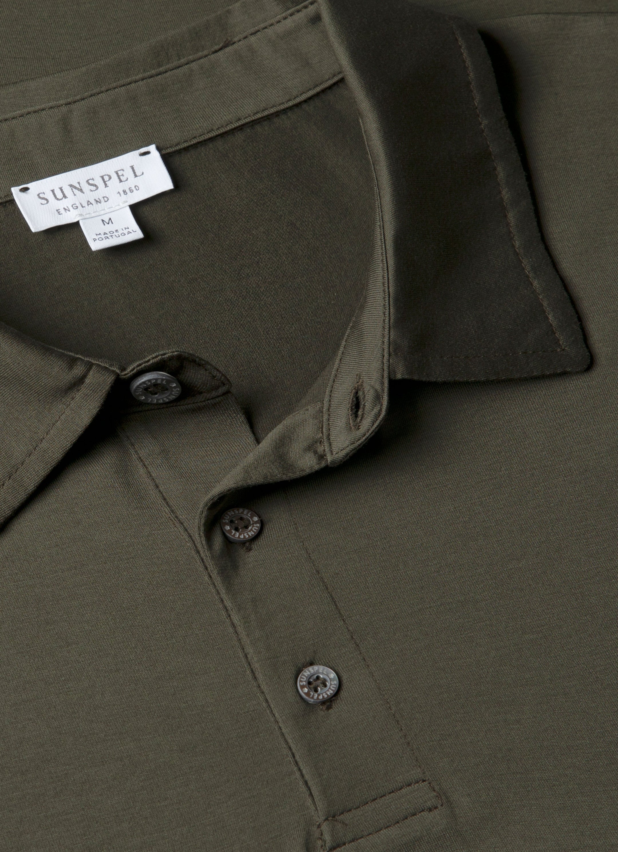 Men's Classic Jersey Polo Shirt in Dark Green