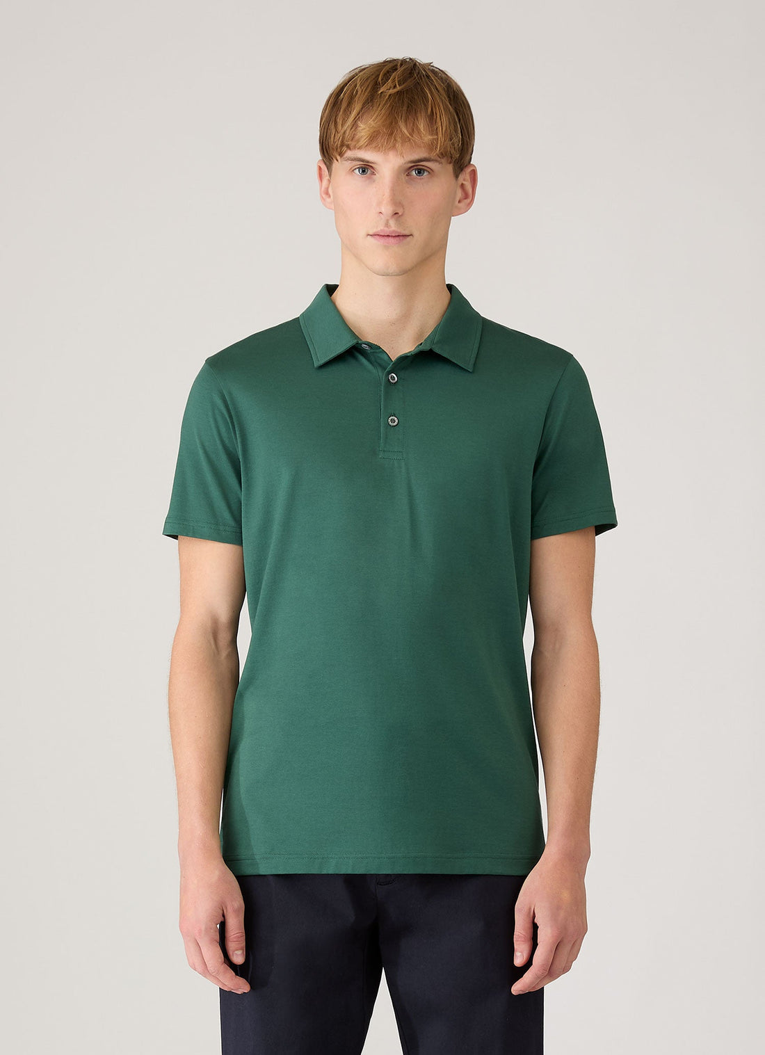 Men's Classic Jersey Polo Shirt in Forest