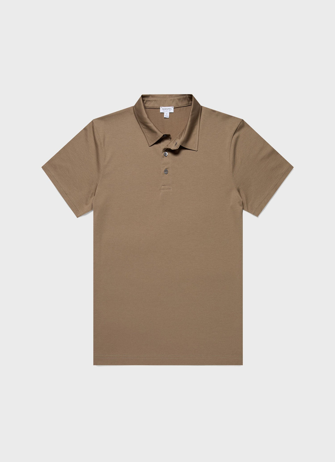 Men's Classic Jersey Polo Shirt in Dark Stone