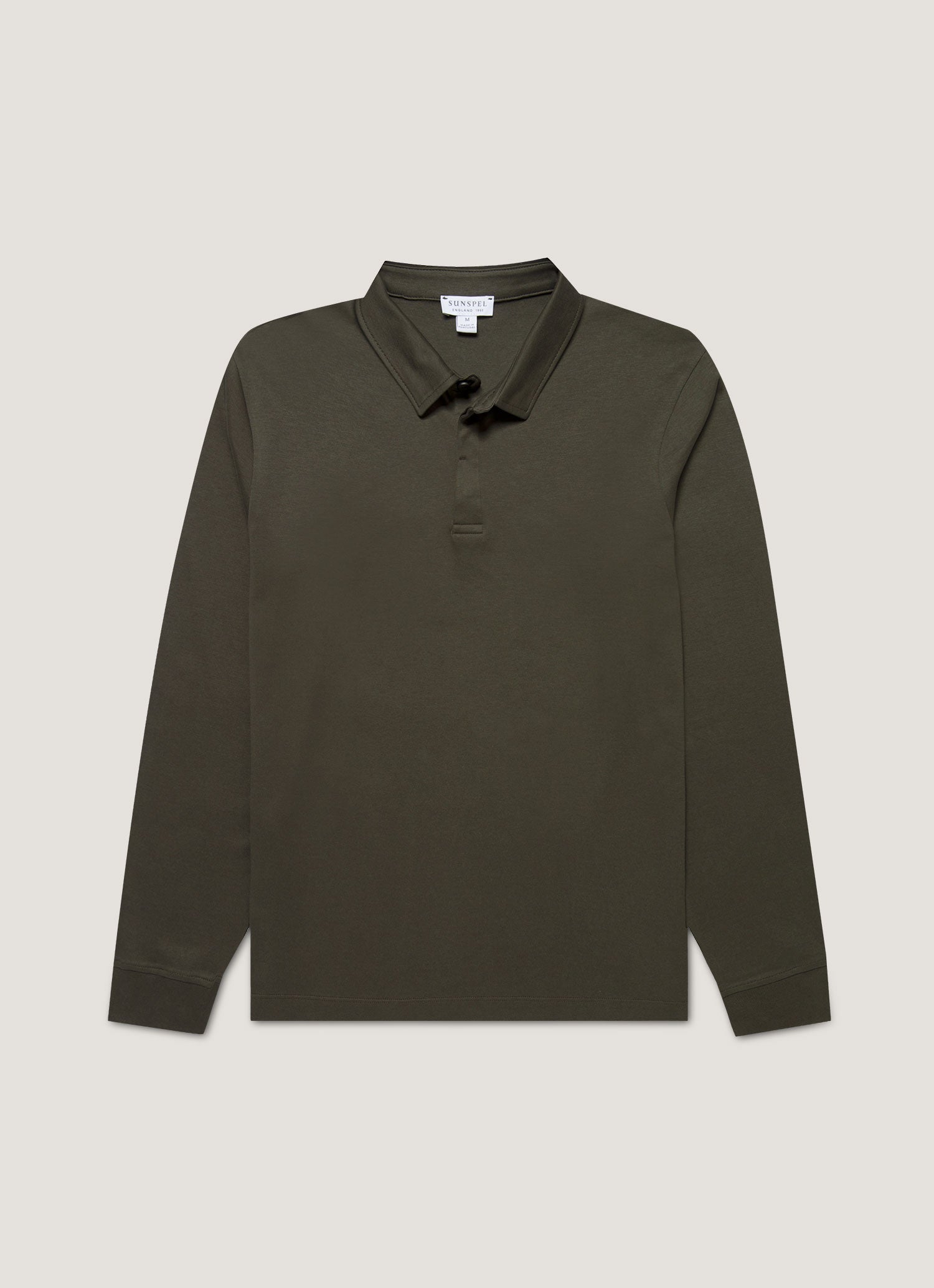 Men's Heavyweight Rugby Polo Shirt in Dark Green
