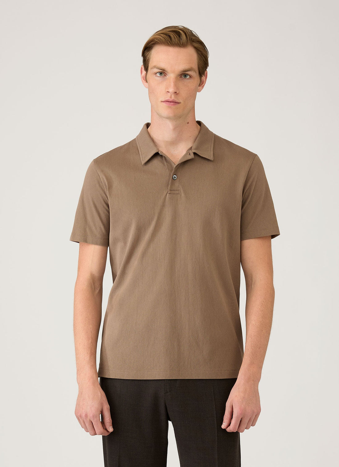 Men's Regular Fit Riviera Polo Shirt in Dark Cedar