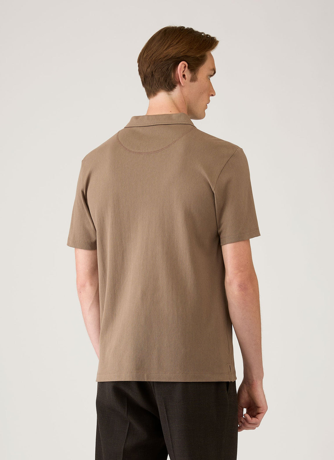 Men's Regular Fit Riviera Polo Shirt in Dark Cedar