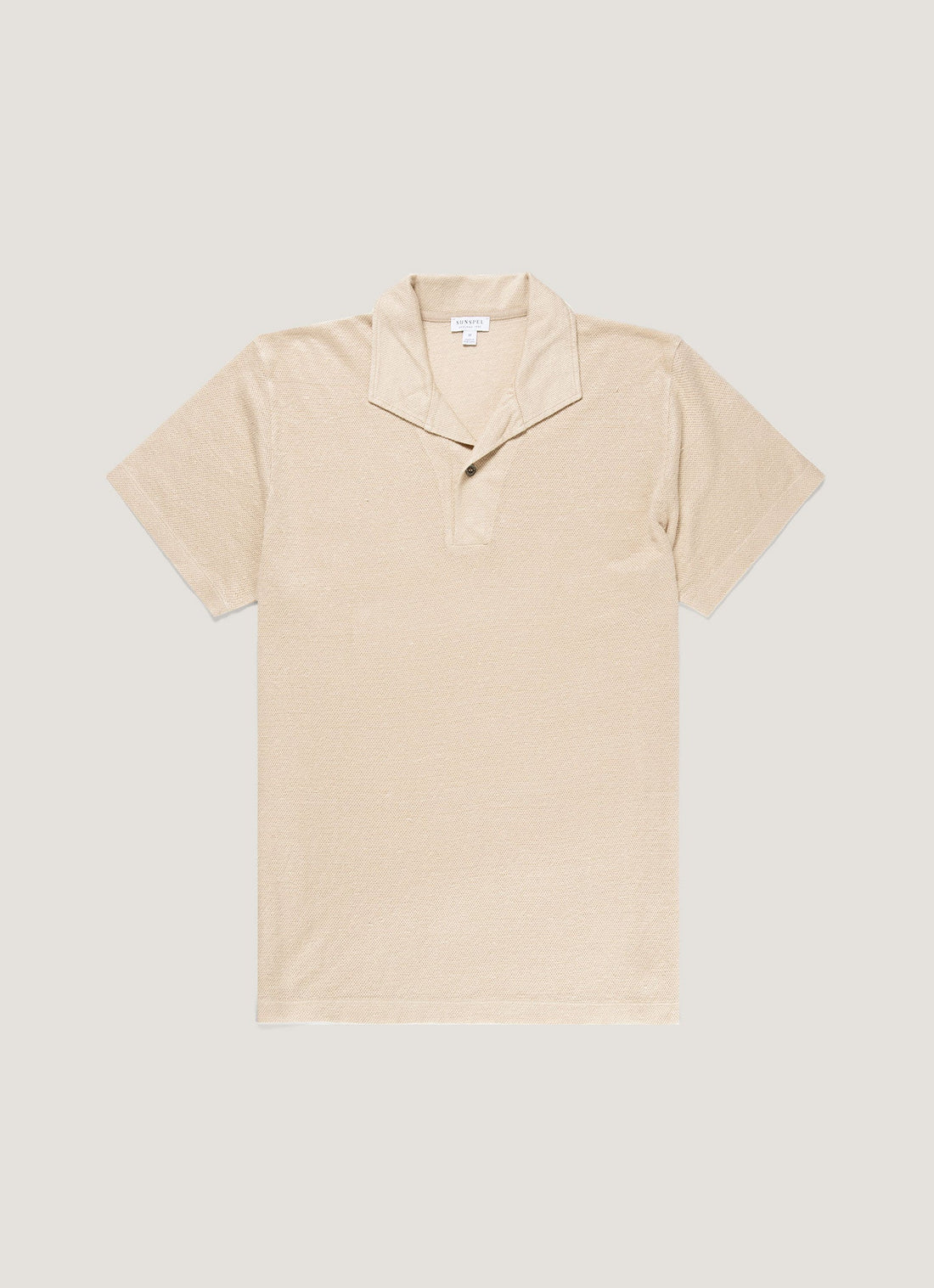 Men's Linen Piqué Polo Shirt in Hazelwood