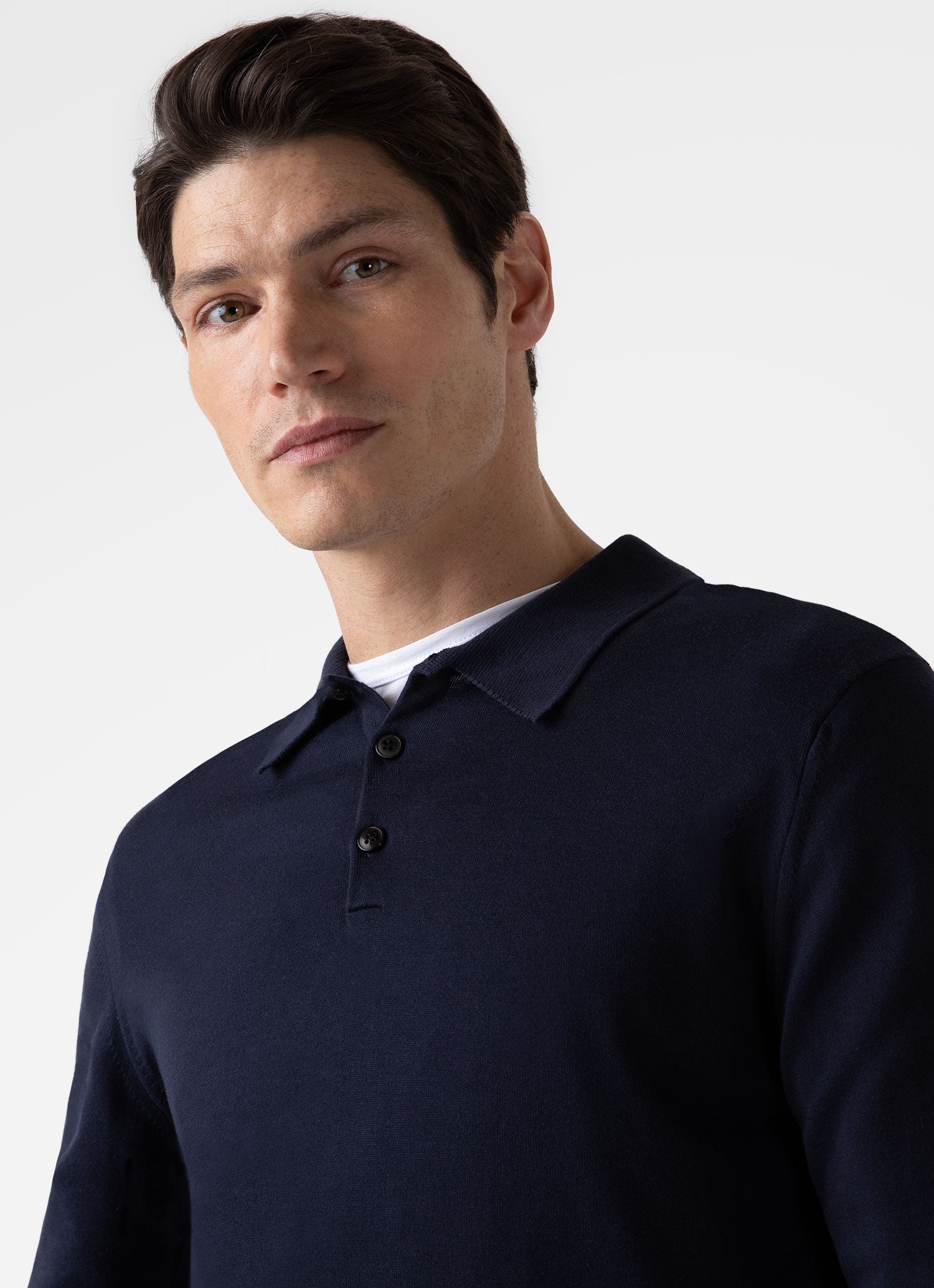 Mens long sleeve pique hotsell polo shirts