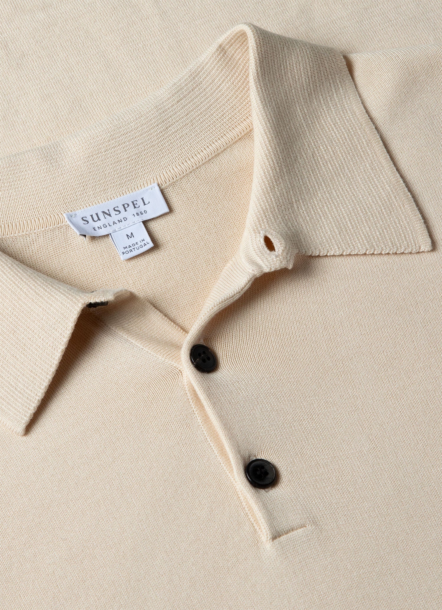 Men's Sea Island Cotton Polo Shirt in Undyed