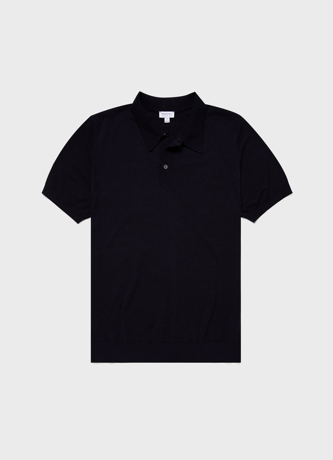 Men's Ice Cotton Polo Shirt in Midnight Navy