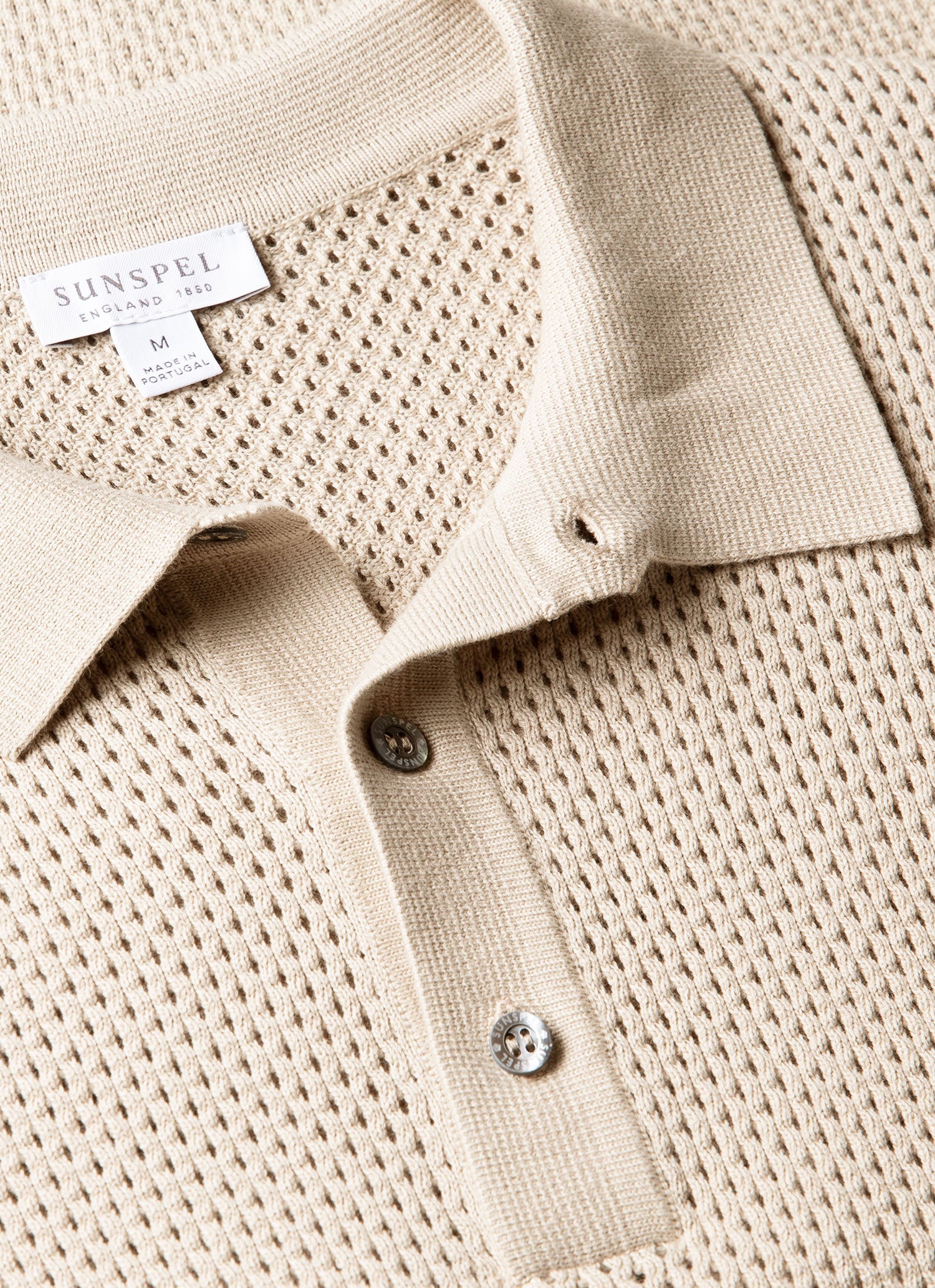 Men's Cotton Mesh Polo in Hazelwood