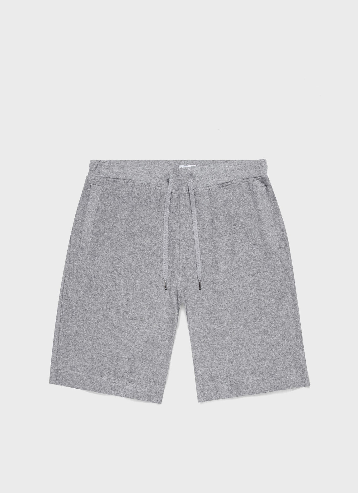 Men's Towelling Short in Grey Melange