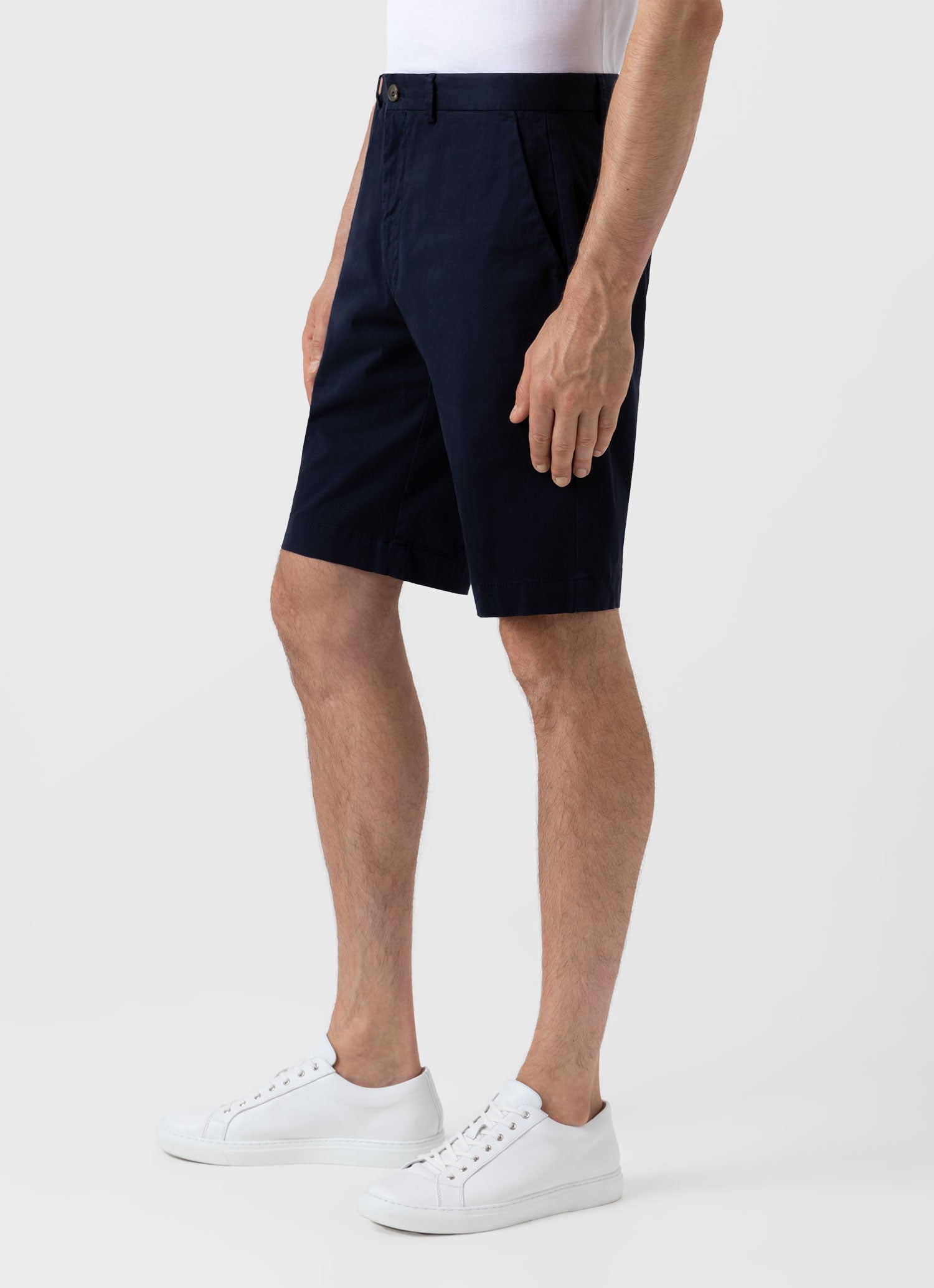 Stretch Cotton Twill Chino Shorts