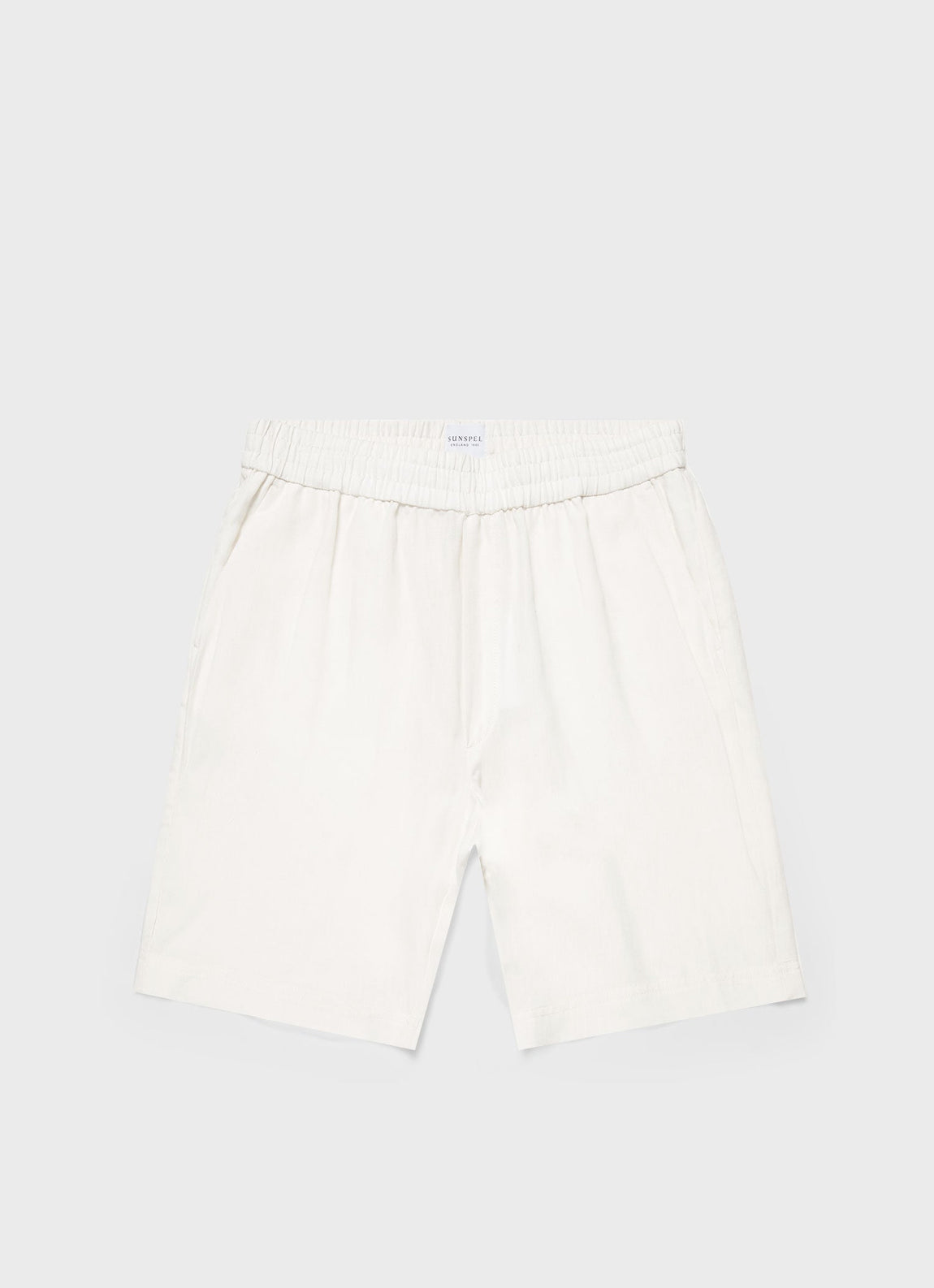 Men's Linen Drawstring Short in White